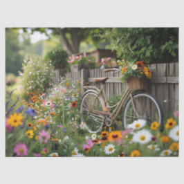 花咲く自転車 薄葉紙