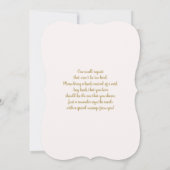 花咲く蝶のベイビー シャワーガール 招待状 (裏面)