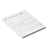 花咲く読書の振り返り Read Reflect Grow ノートパッド (アングル)
