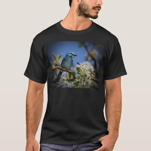 花咲く青い鳥 Tシャツ (正面)