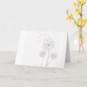 花咲く タンポポの花 平和 愛 運命 カード (黄色い花)