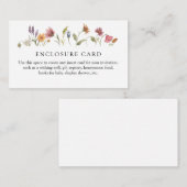 花咲く ワイルドフラワー シャワー エンクロージャー カード (正面/裏面)