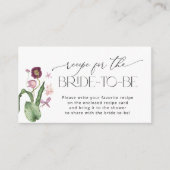 花囲いカードを持ってレシピ エンクロージャーカード (正面)