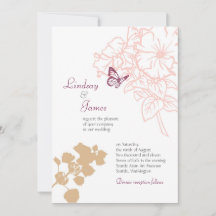 花図解入りの、写真付きのと蝶庭園の結婚式