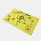 花図解入りの、写真付きの類 ドアマット (アングル)