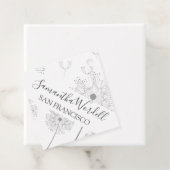 花図解入りの、写真付きの フェイバータグ (インサイチュ)