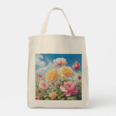 花園と山景色が美しい|過去記事 トートバッグ (裏面)