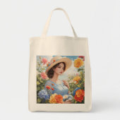 花園と山景色が美しい|過去記事 トートバッグ (正面)