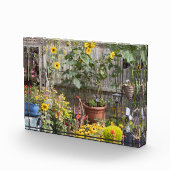 花園と細いボート フォトブロック (右)