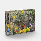 花園と細いボート フォトブロック (左)