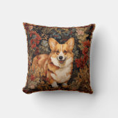 花園のウェルシュコーギービクトリアンを壊した クッション (正面)