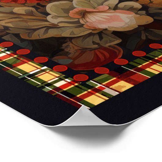 花園のウェルシュコーギービクトリアンを壊した ポスター (角)