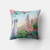 花園のクッションのグレイハウンド犬 クッション (裏面)