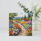 花園のグリーティングカード (スタンド正面)