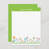 花園のサンキューカード ノートカード (正面/裏面)