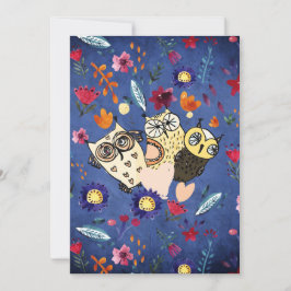 花園のハッピーバードフクロウ動物一家