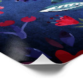 花園のハッピーバードフクロウ動物一家 ポスター (コーナー)