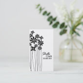 花園の名刺のテンプレート 名刺 (スタンド正面)