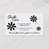 花園の名刺のテンプレート 名刺 (裏面)