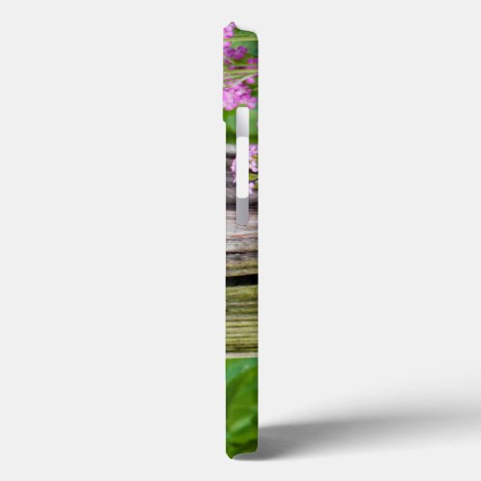 花園の塀のポストのブルーバードの男性 Case-Mate iPhoneケース (裏面 / 左)