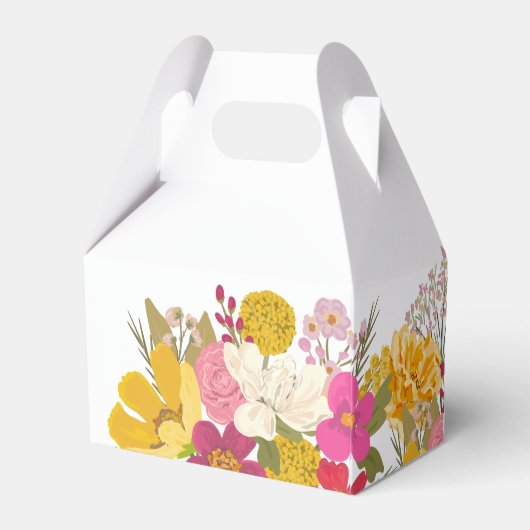 花園の夏のブライダルシャワーお礼 フェイバーボックス (裏面サイド)