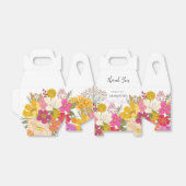 花園の夏のブライダルシャワーお礼 フェイバーボックス (折り畳みなし)