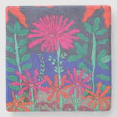 花園の夜景 ストーンコースター (正面)