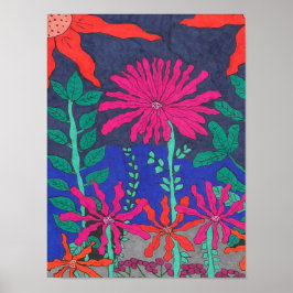 花園の夜景 ポスター