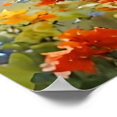 花園の女の子と農村の生活水色 | ポスター (角)