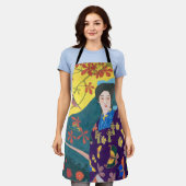 花園の女性・橋口五葉 エプロン (着用した状態)