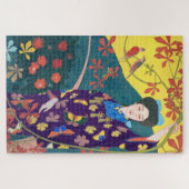 花園の女性・橋口五葉 ジグソーパズル (横)