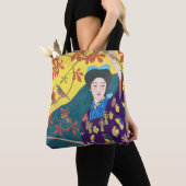 花園の女性・橋口五葉 トートバッグ (クローズアップ)
