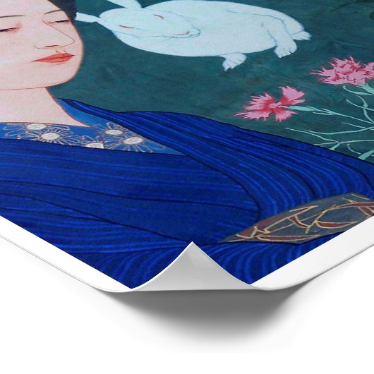 花園の女性・橋口五葉 ポスター (角)