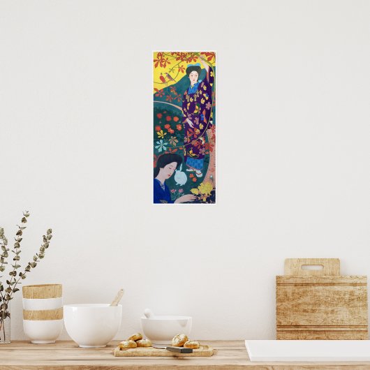 花園の女性・橋口五葉 ポスター (キッチン)