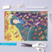 花園の女性・橋口五葉 薄葉紙 (クラフト)