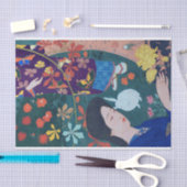 花園の女性・橋口五葉 薄葉紙 (クラフト)