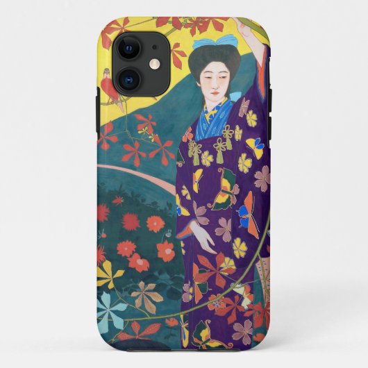 花園の女性・橋口五葉 Case-Mate iPhoneケース (裏面)