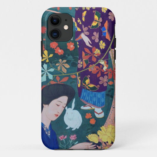 花園の女性・橋口五葉 Case-Mate iPhoneケース (裏面)