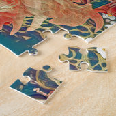 花園の子供との守り神 ジグソーパズル (側面)