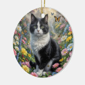 花園の子猫 セラミックオーナメント (左)