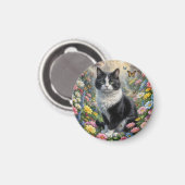 花園の子猫 マグネット (正面/裏面)