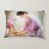 花園の少女 アクセントクッション (裏面)