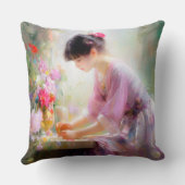 花園の少女 クッション (裏面)