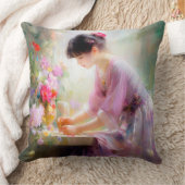 花園の少女 クッション (ブランケット)