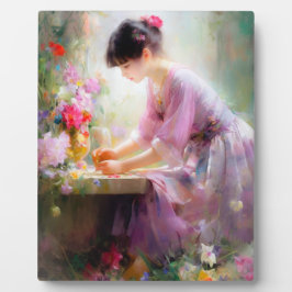 花園の少女 フォトプラーク