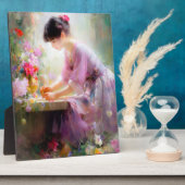 花園の少女 フォトプラーク (側面)