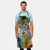 花園の庭園オールオーバープリントエプロン エプロン (着用した状態)