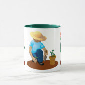 花園の庭師のマグカップ マグカップ (中央)