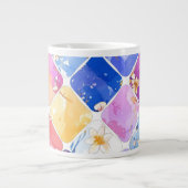 花園の色彩の宴 ジャンボコーヒーマグカップ (正面)