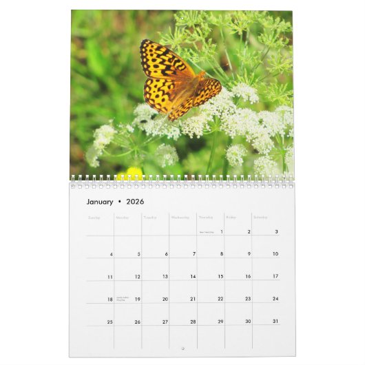 花園の風景をもっと見る カレンダー (1月 2026)